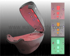 4 colors led light spa capsule for body rejuvenation & slimming